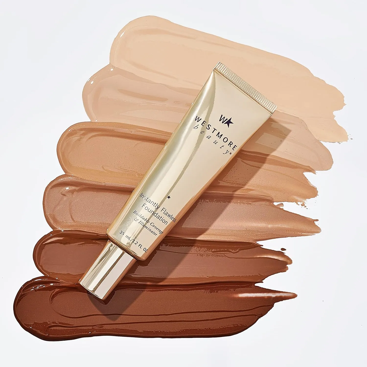 Westmore Beauty Instantly Flawless Foundation - Deep Tan 1.2 oz - Full Coverage Liquid Makeup, Best Light Foundation