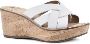 WHITE MOUNTAIN Women's Samwell Platform Wedge Sandal