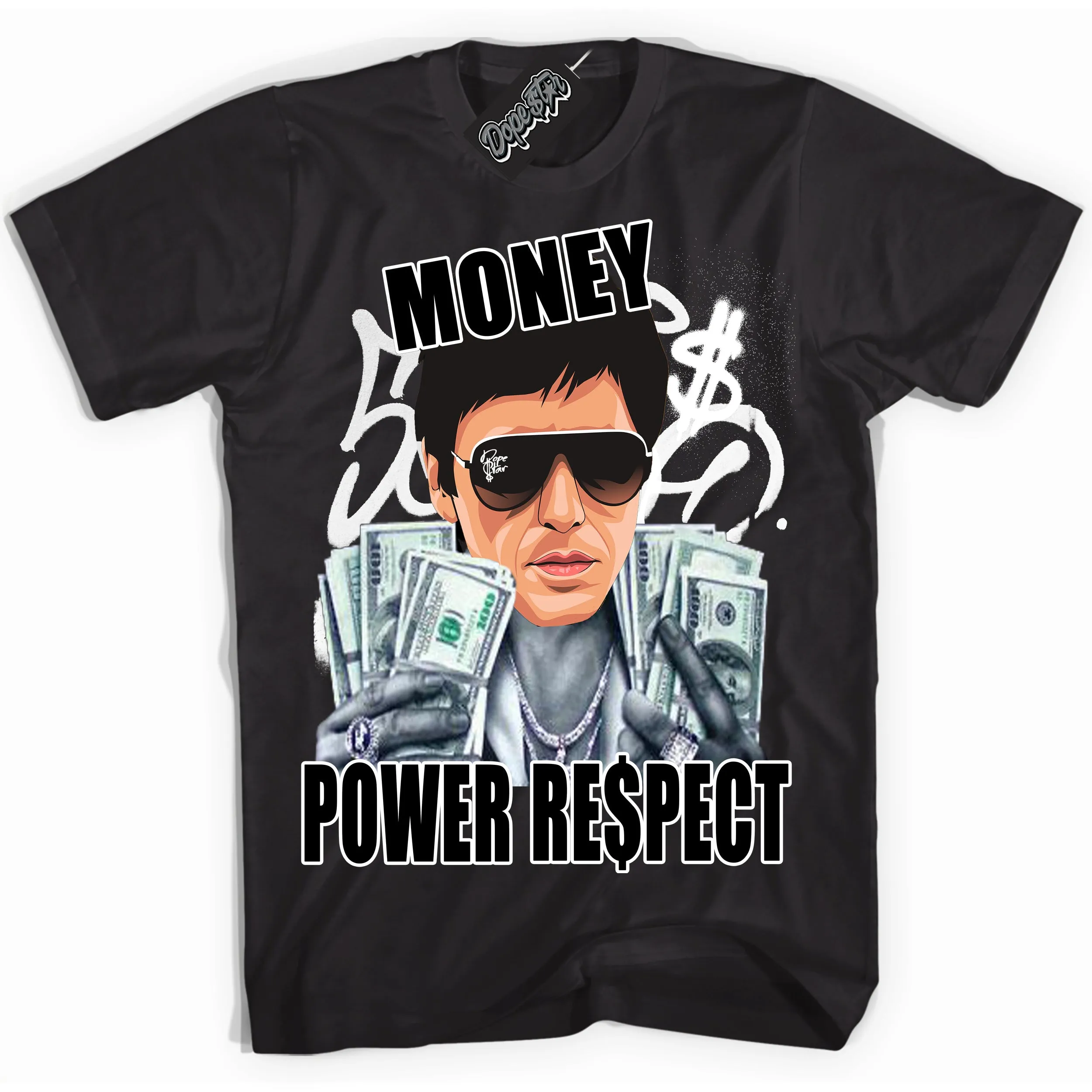 White Thunder 4s Sneaker Shirt Tony Montana Graphic