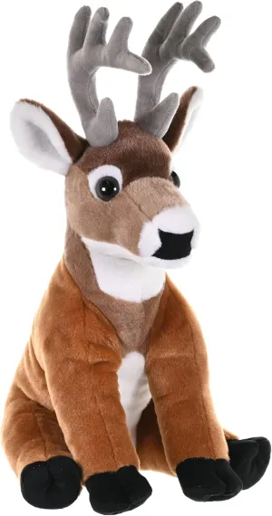 Wild Republic White Tailed Buck Plush, Stuffed Animal, Plush Toy, Gifts for Kids, Cuddlekins 12 Inches