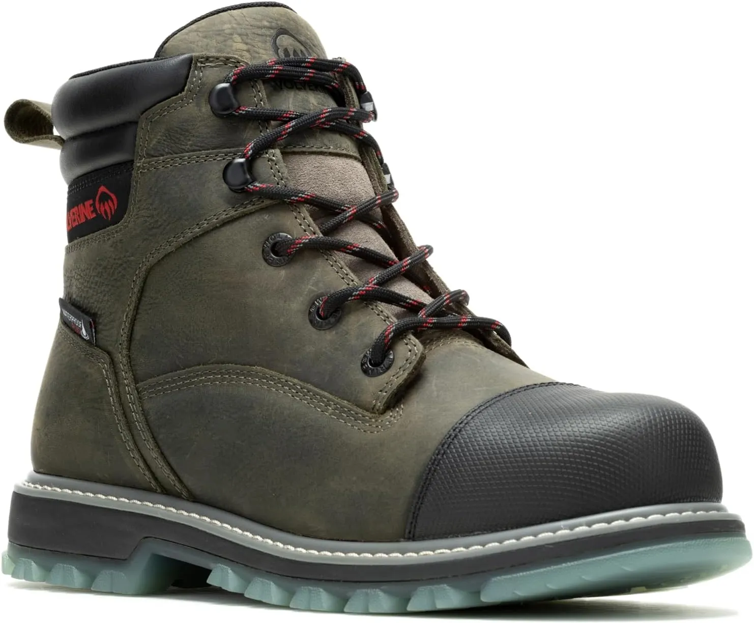 Wolverine Men's Floorhand Lx Cap Waterproof Steel Toe 6" Construction Boot