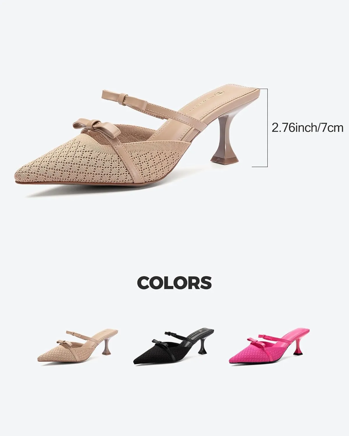 Women Heed Pumps Elegant Women Pointed Toe Pumps Mesh Pumps with Stiletto Heels