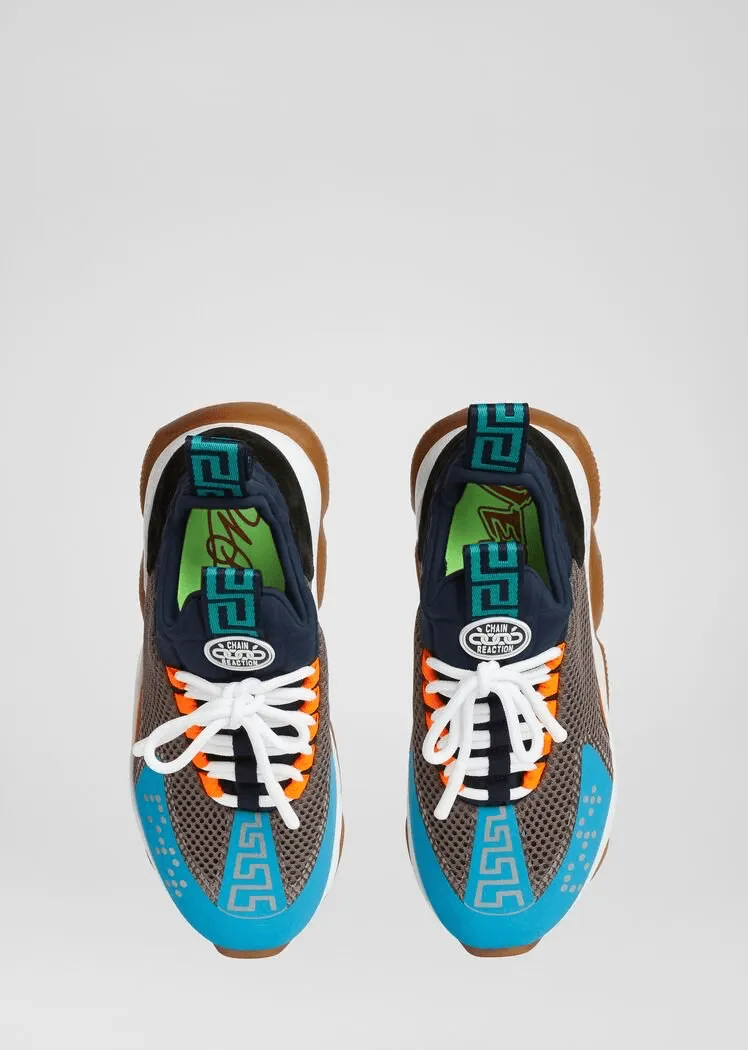 WOMEN VERSACE CROSS CHAINER SNEAKERS