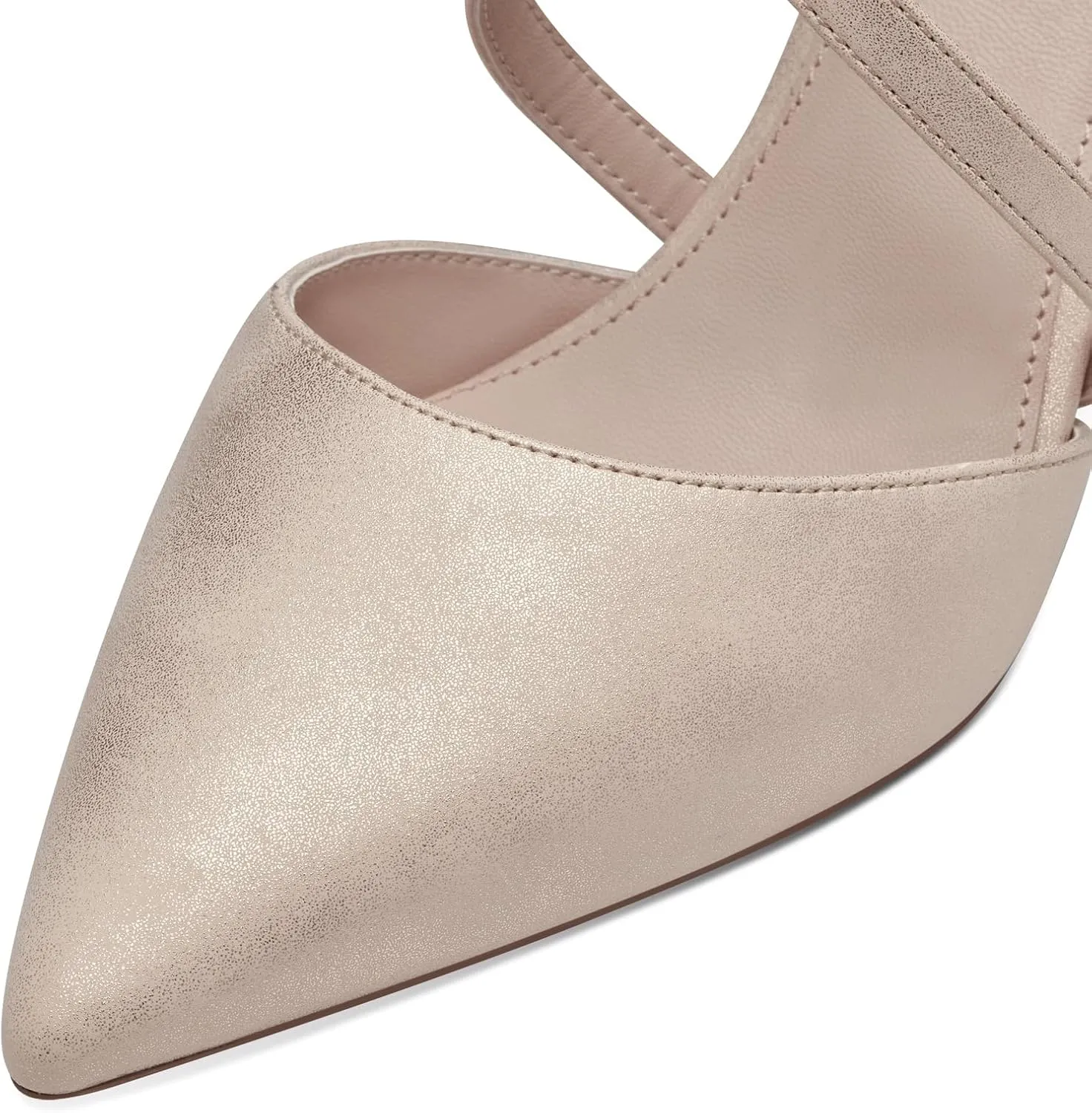 Women's Elegant Pointed Toe Pumps with Straps