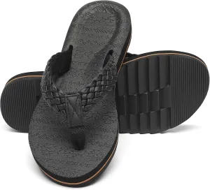 Women's Flip Flops with Arch Support - Yoga Mat Cushion Orthotic Thong Sandals for Plantar Fasciitis, Beach Walking Outdoor