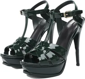 Women's Handmade Luxury Summer Sandals, Open Toe 13CM Elegant High Heels