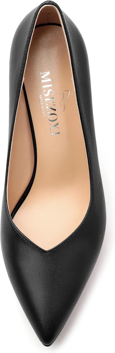 Womens Heeled Pumps, Pointed Toe Platform High Heel Pumps for Women, Platform Stiletto Pumps Shoes 4"