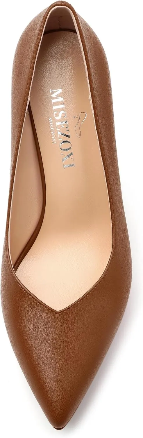 Womens Heeled Pumps, Pointed Toe Platform High Heel Pumps for Women, Platform Stiletto Pumps Shoes 4"