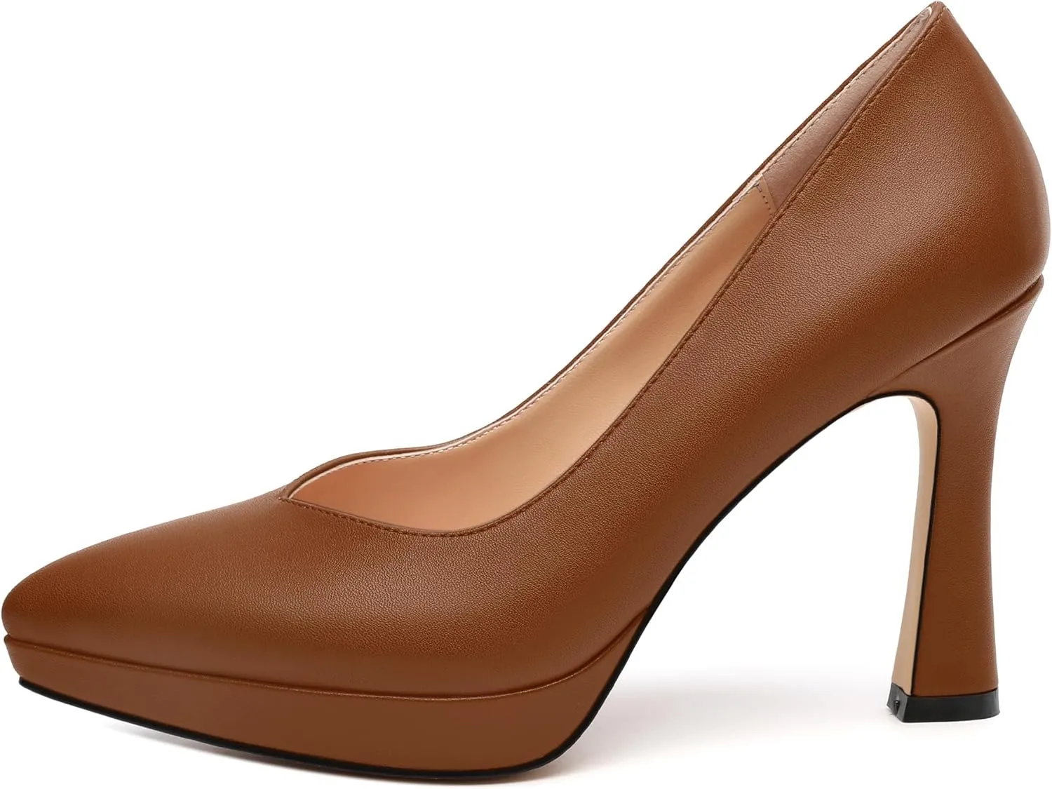 Womens Heeled Pumps, Pointed Toe Platform High Heel Pumps for Women, Platform Stiletto Pumps Shoes 4"