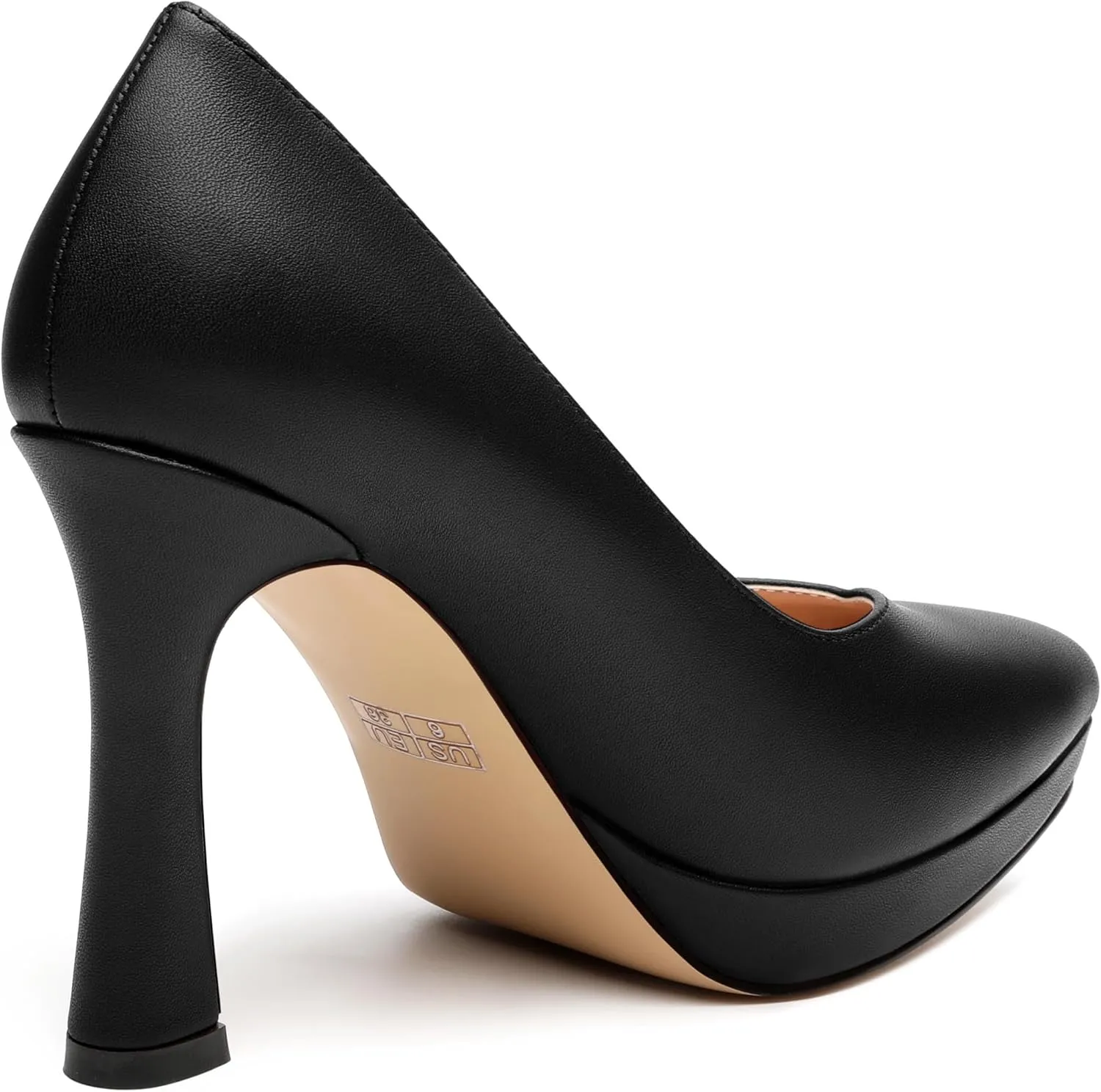 Womens Heeled Pumps, Pointed Toe Platform High Heel Pumps for Women, Platform Stiletto Pumps Shoes 4"