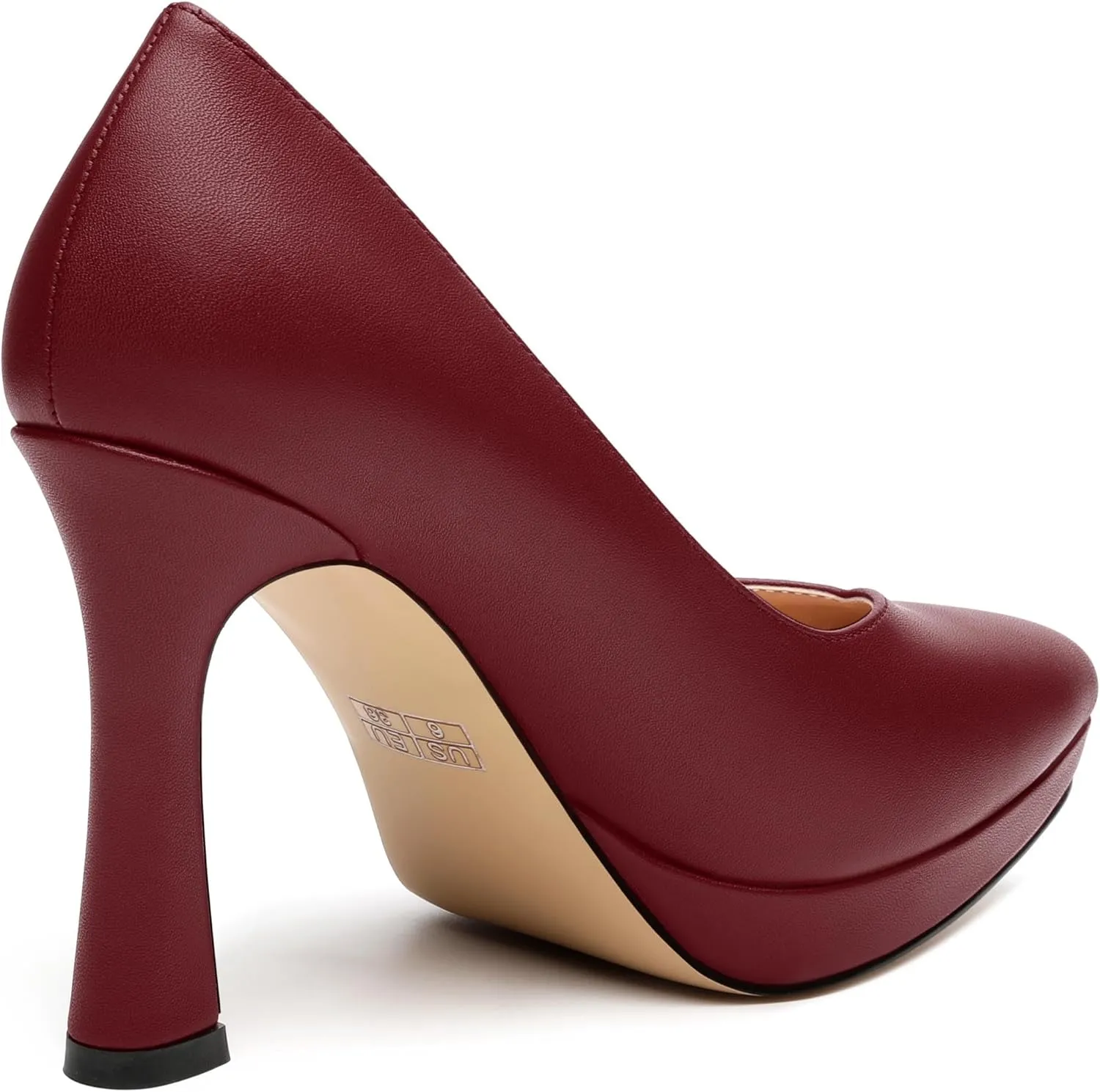 Womens Heeled Pumps, Pointed Toe Platform High Heel Pumps for Women, Platform Stiletto Pumps Shoes 4"