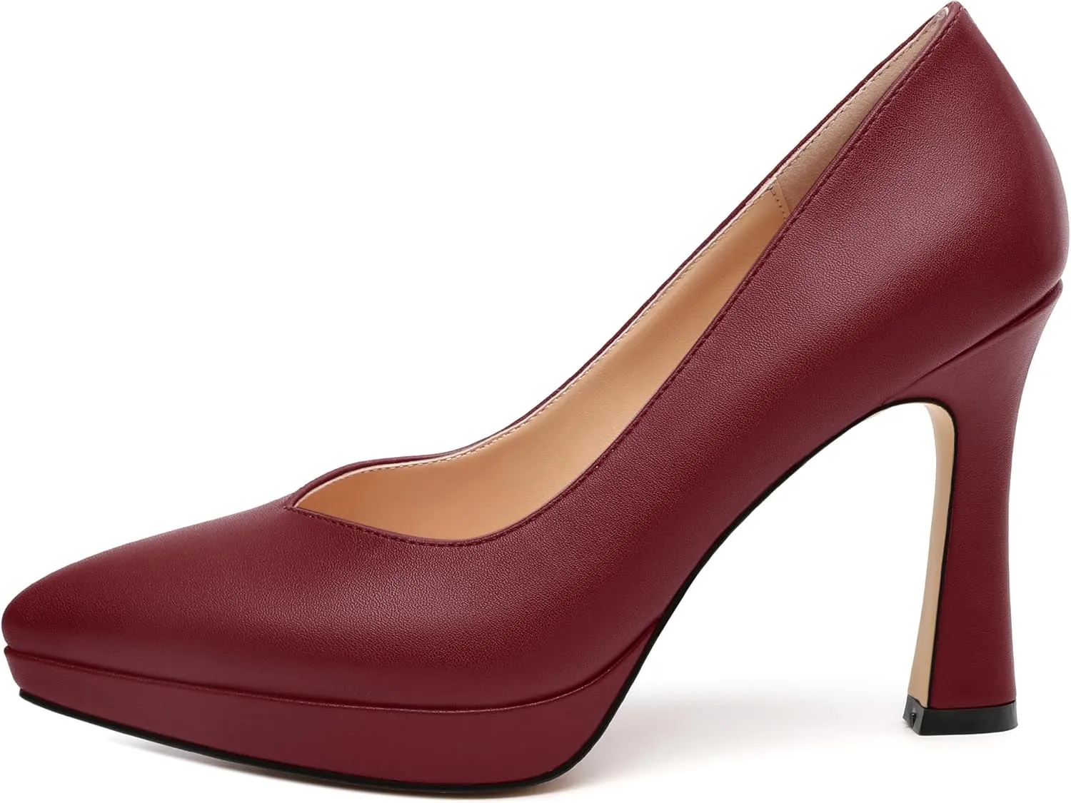 Womens Heeled Pumps, Pointed Toe Platform High Heel Pumps for Women, Platform Stiletto Pumps Shoes 4"