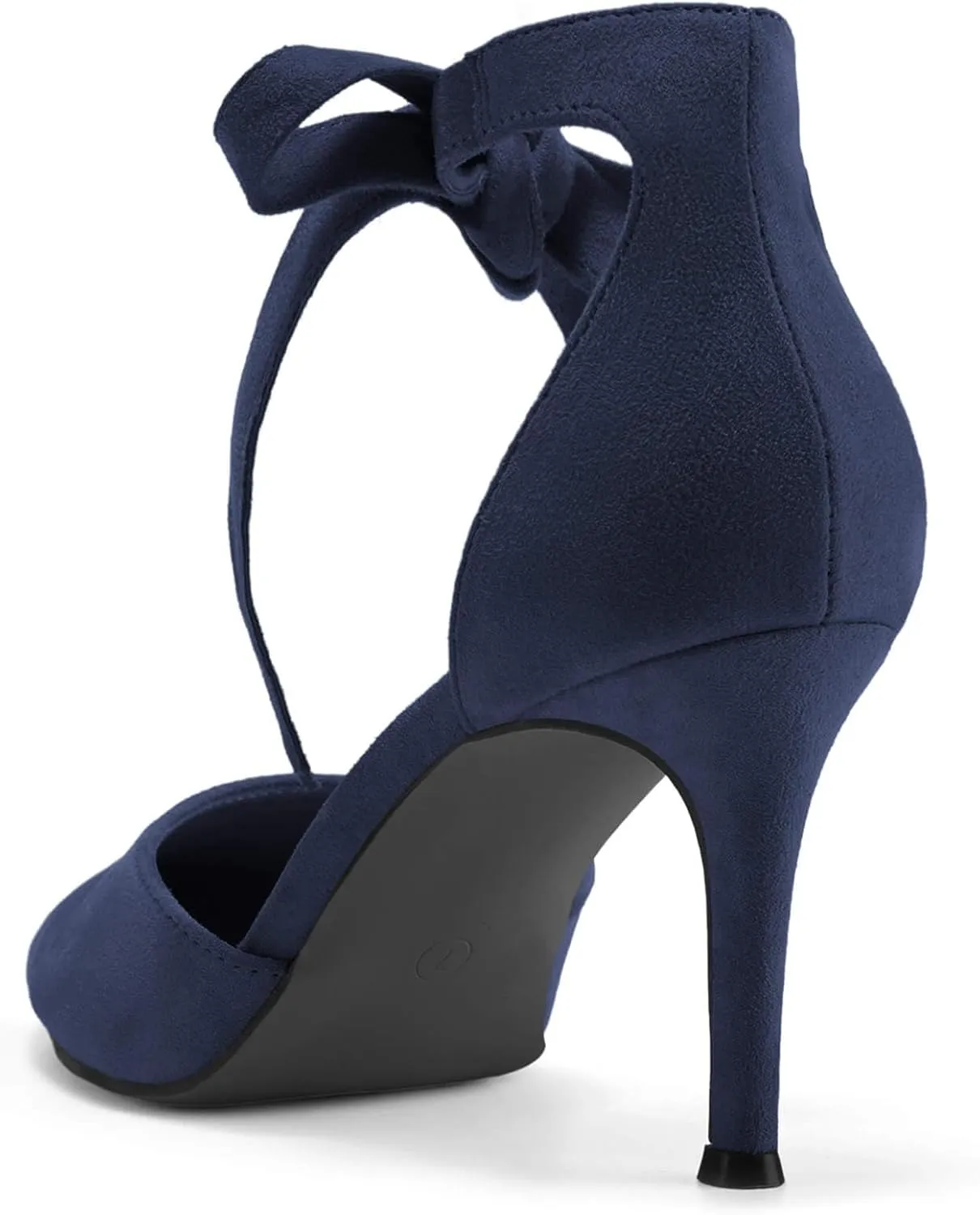 Womens High Heel Pointed Toe Pumps Ankle Tie Classic Office Special Dress Party Shoes