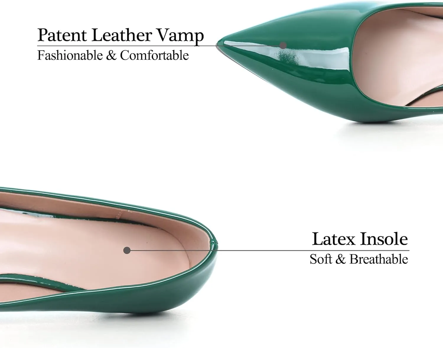 Women's Low Kitten Heel Pumps Classic Fashion Dress Pumps Simple Heeled Shoes for Office Work