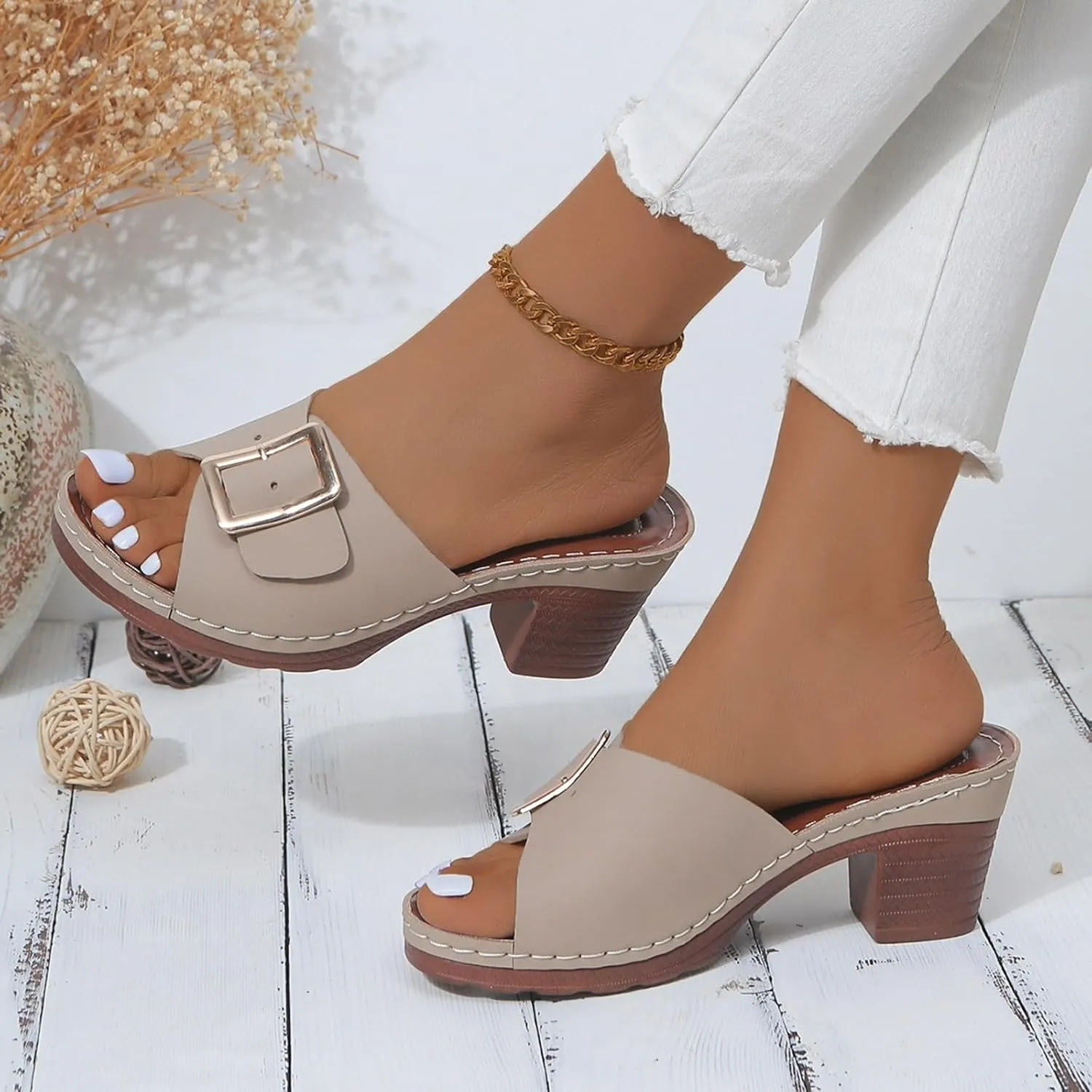 Women's Orthopaedic Shoes, Slippers, Black, Open Toe Flip Flops, Comfortable Sandals, Leisure Mules, Trendy Summer Outdoor Beach Slippers