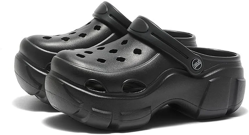 Women's Platform Clogs Beach Sandals Slip On Slides Shoes Breathable Slippers Garden Shoes Summer