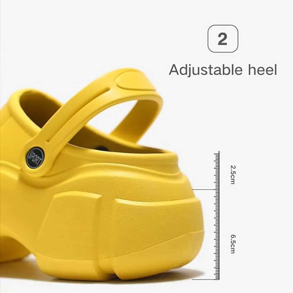Women's Platform Clogs Beach Sandals Slip On Slides Shoes Breathable Slippers Garden Shoes Summer