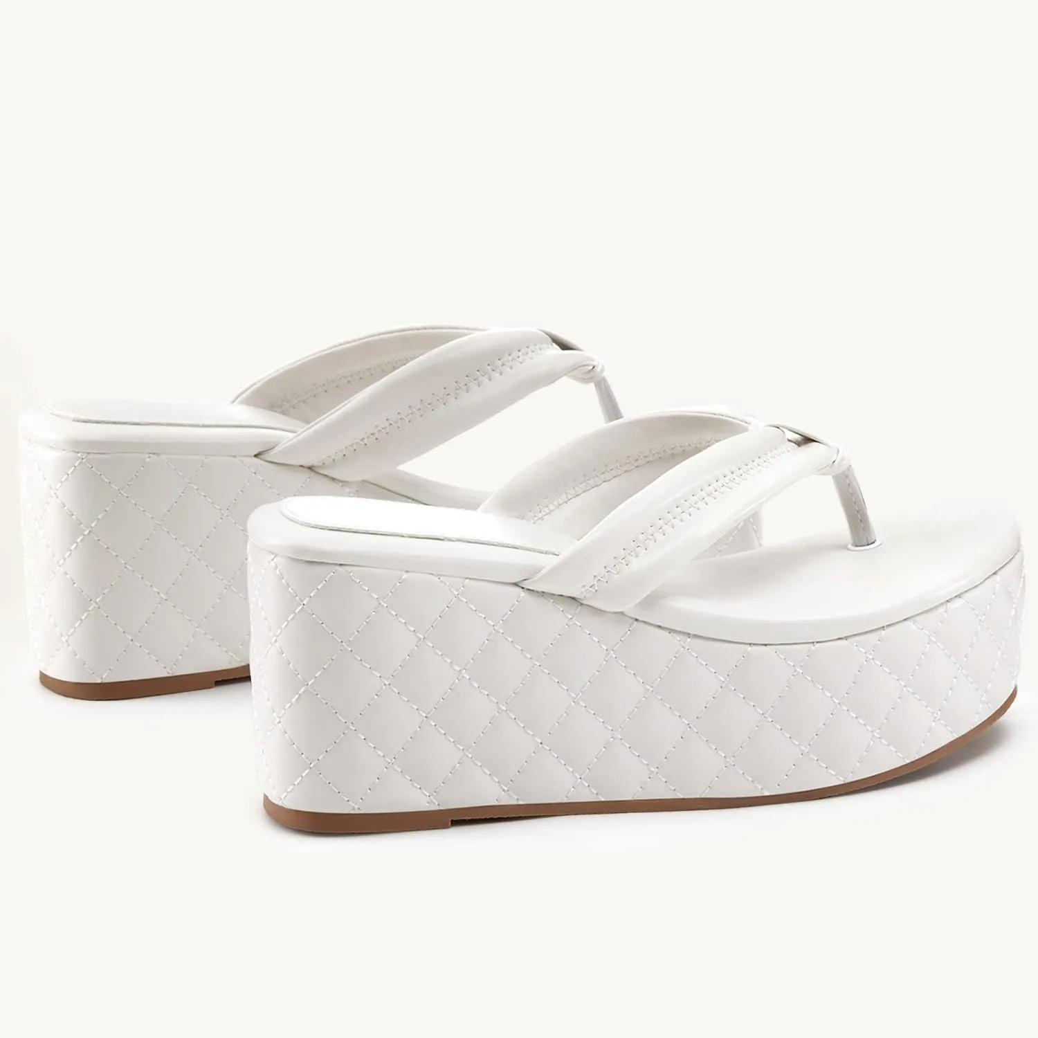 Women's Platform Wedge Slides Sandals Open Toe Slip on Flip-Flops Comfort Summer Beach Casual Wedges Shoes