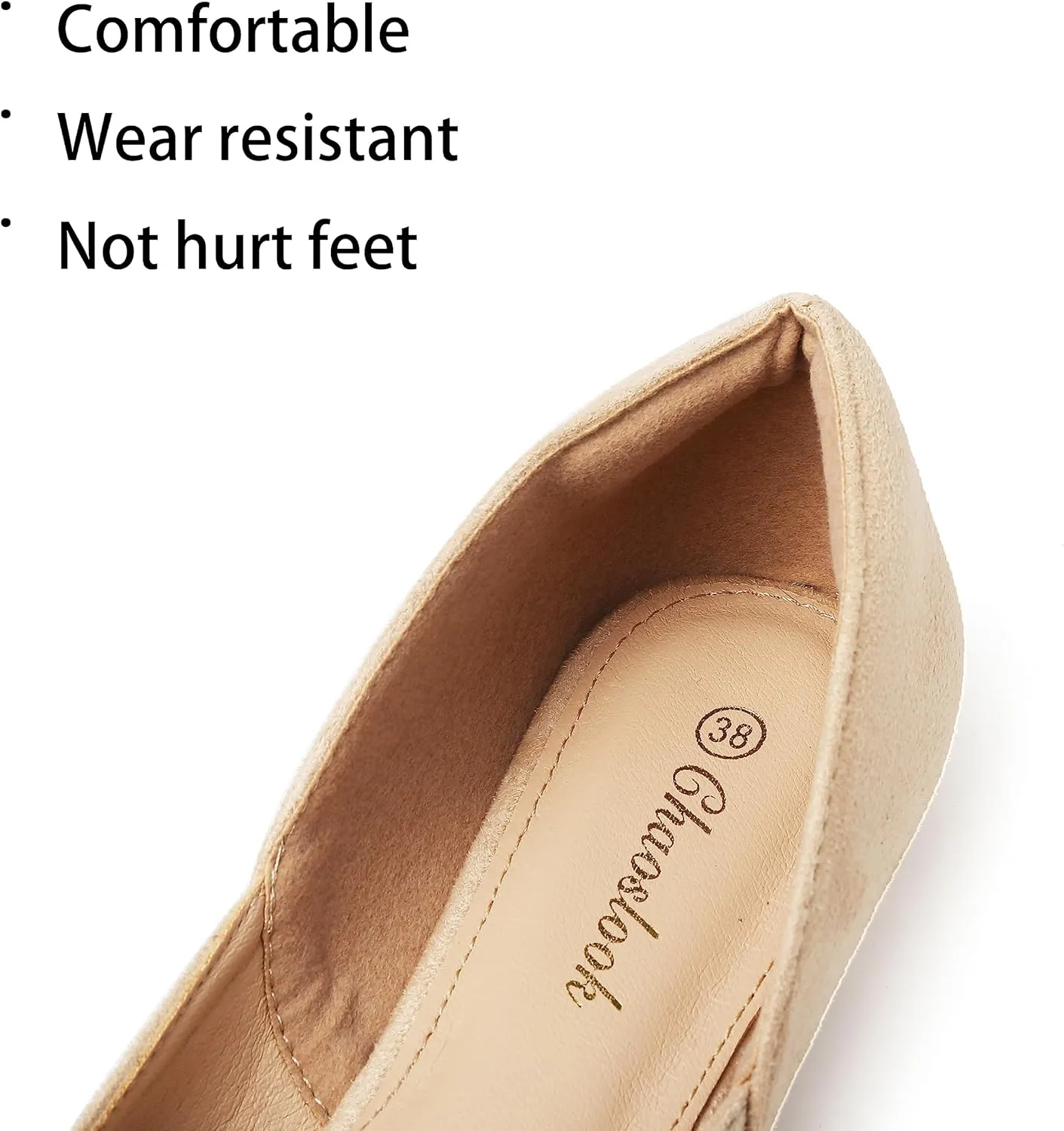 Womens Pointed Toe Black Ballet Flats Comfortable Casual Dress Flats for Women Elegant Memory Foam Flats with Party Wedding