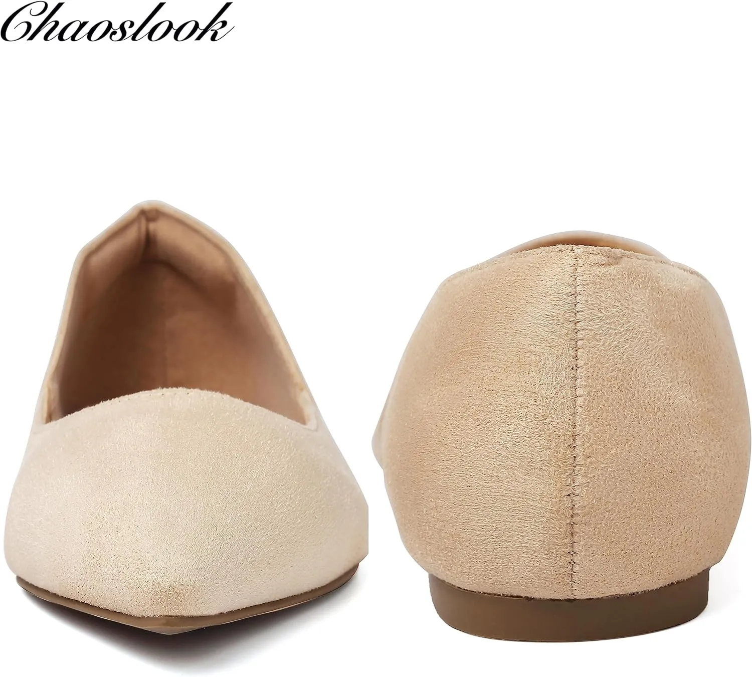 Womens Pointed Toe Black Ballet Flats Comfortable Casual Dress Flats for Women Elegant Memory Foam Flats with Party Wedding