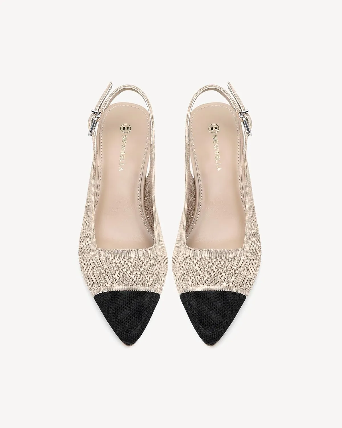 Women's Pointed Toe Chunky Block Heel Slingback Pumps