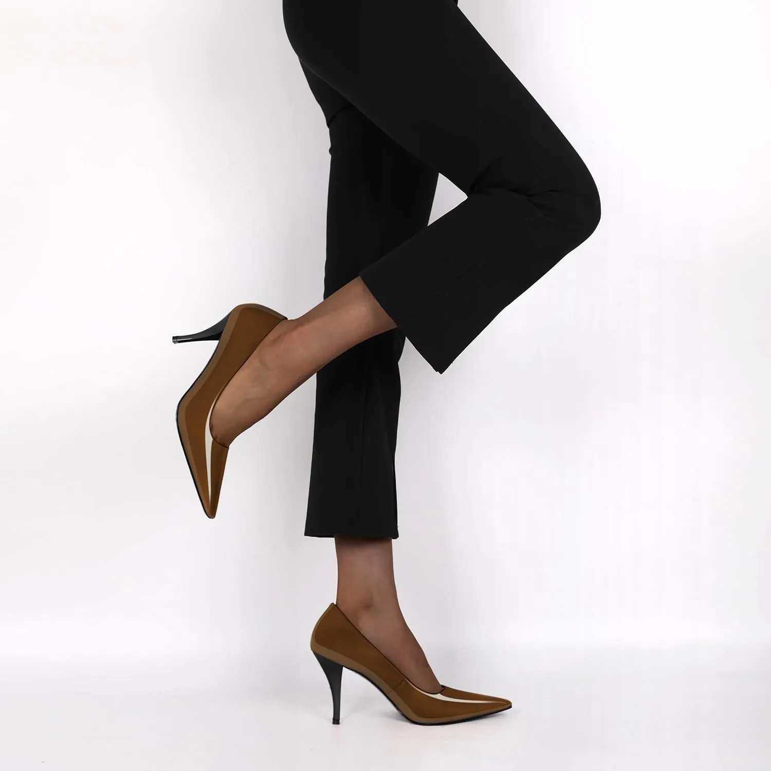 Women's Pumps Closed Toe High Heels Dress Square Toe Pumps Elegant Sexy 3.5 Inch Dressy Shoes