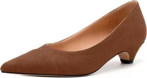 Women's Pumps, Pointed Toe Kitten Heels Shoes for Women, Fashion Classic Pointed Toe Dress Pumps Shoes