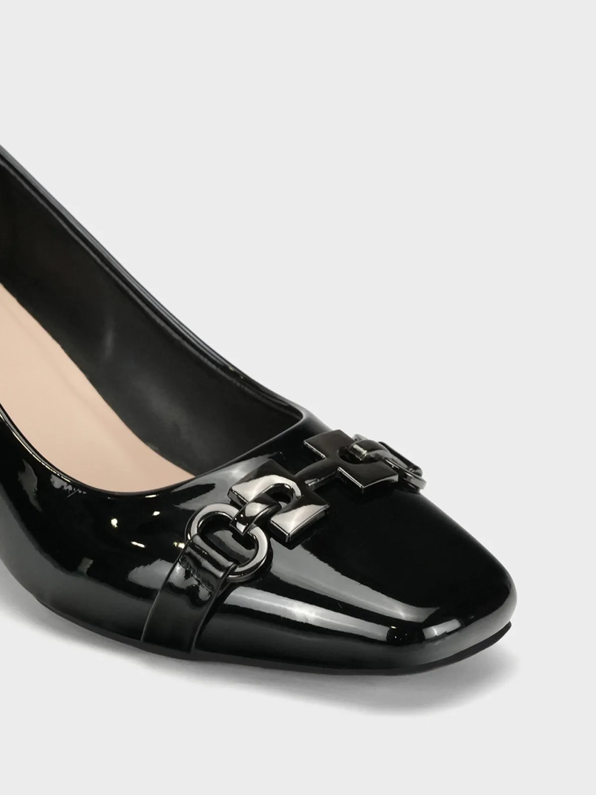 Womens "ANISIM" Block Heel Dress Courts
