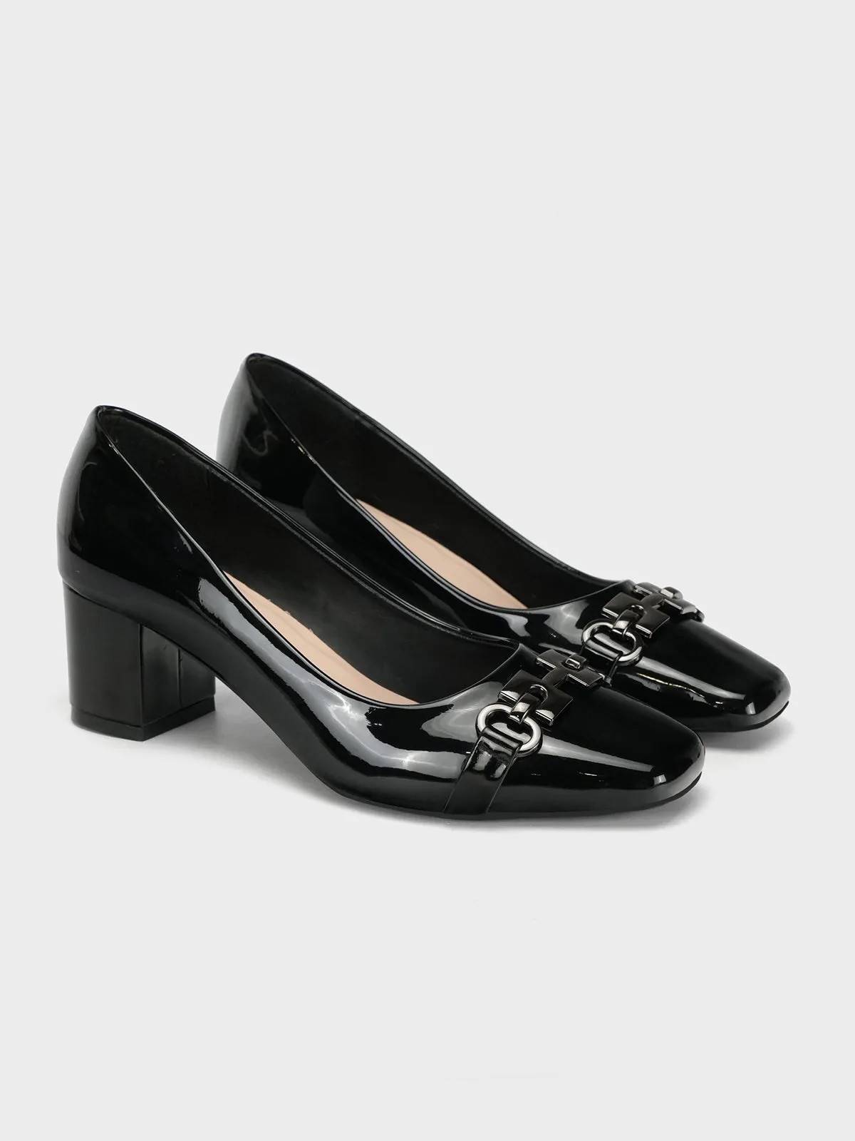 Womens "ANISIM" Block Heel Dress Courts