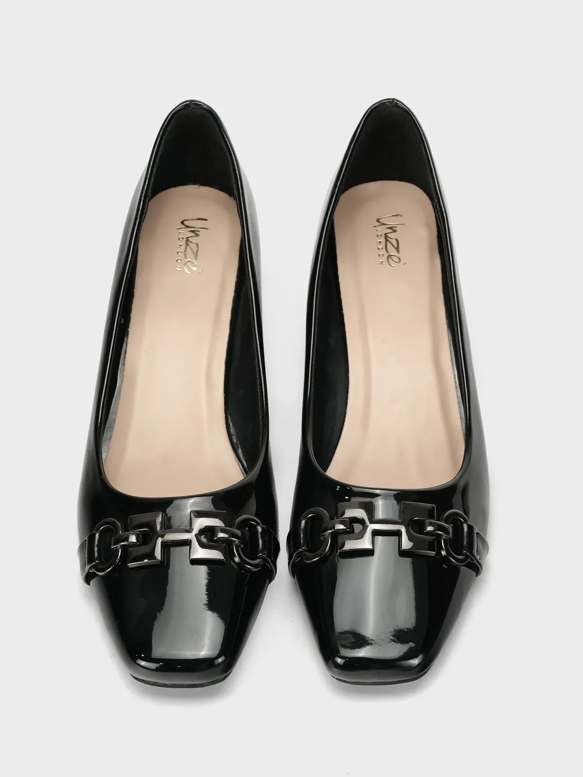 Womens "ANISIM" Block Heel Dress Courts