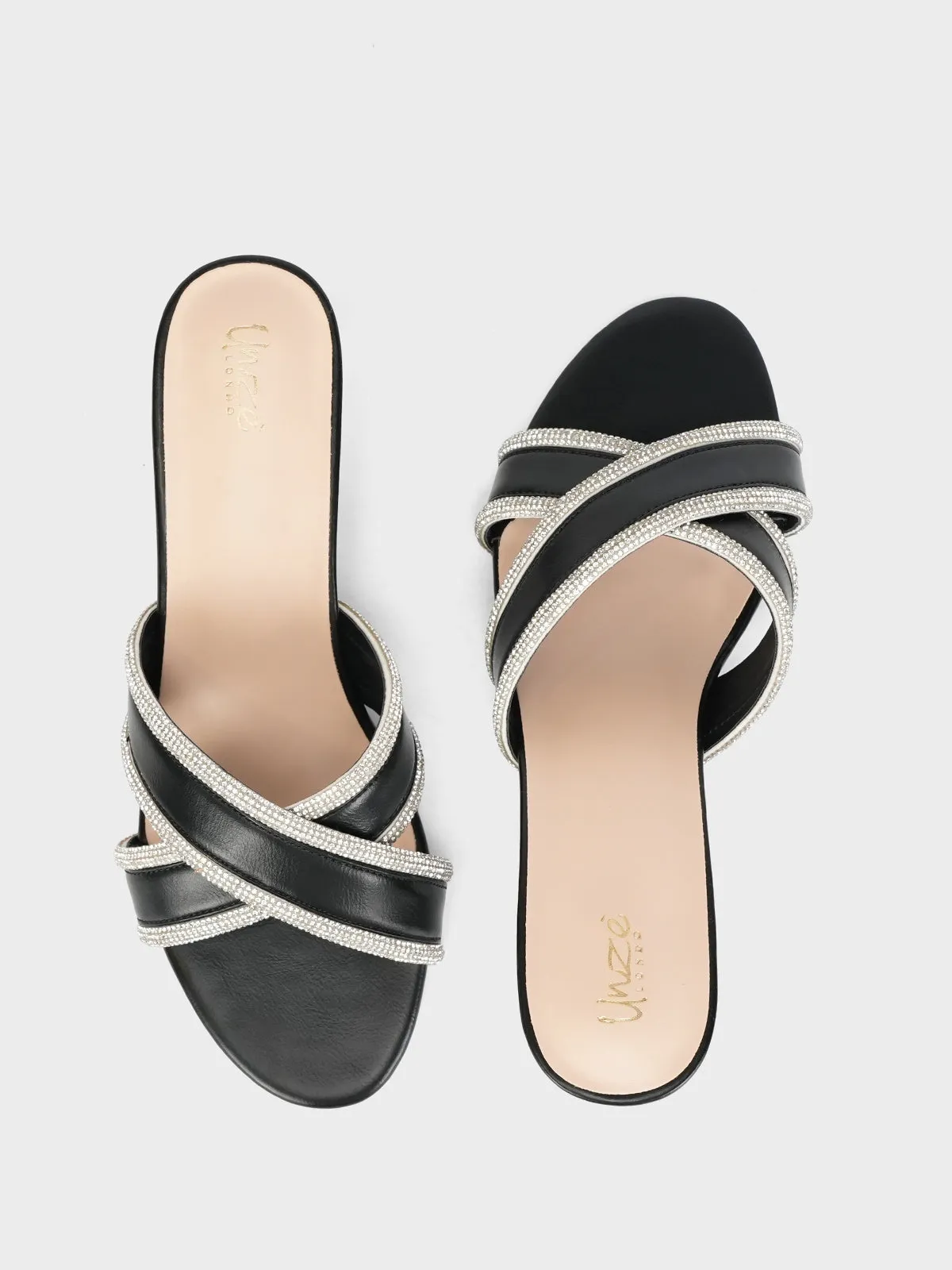 Women's "NOIRION" Cross Over Sandals