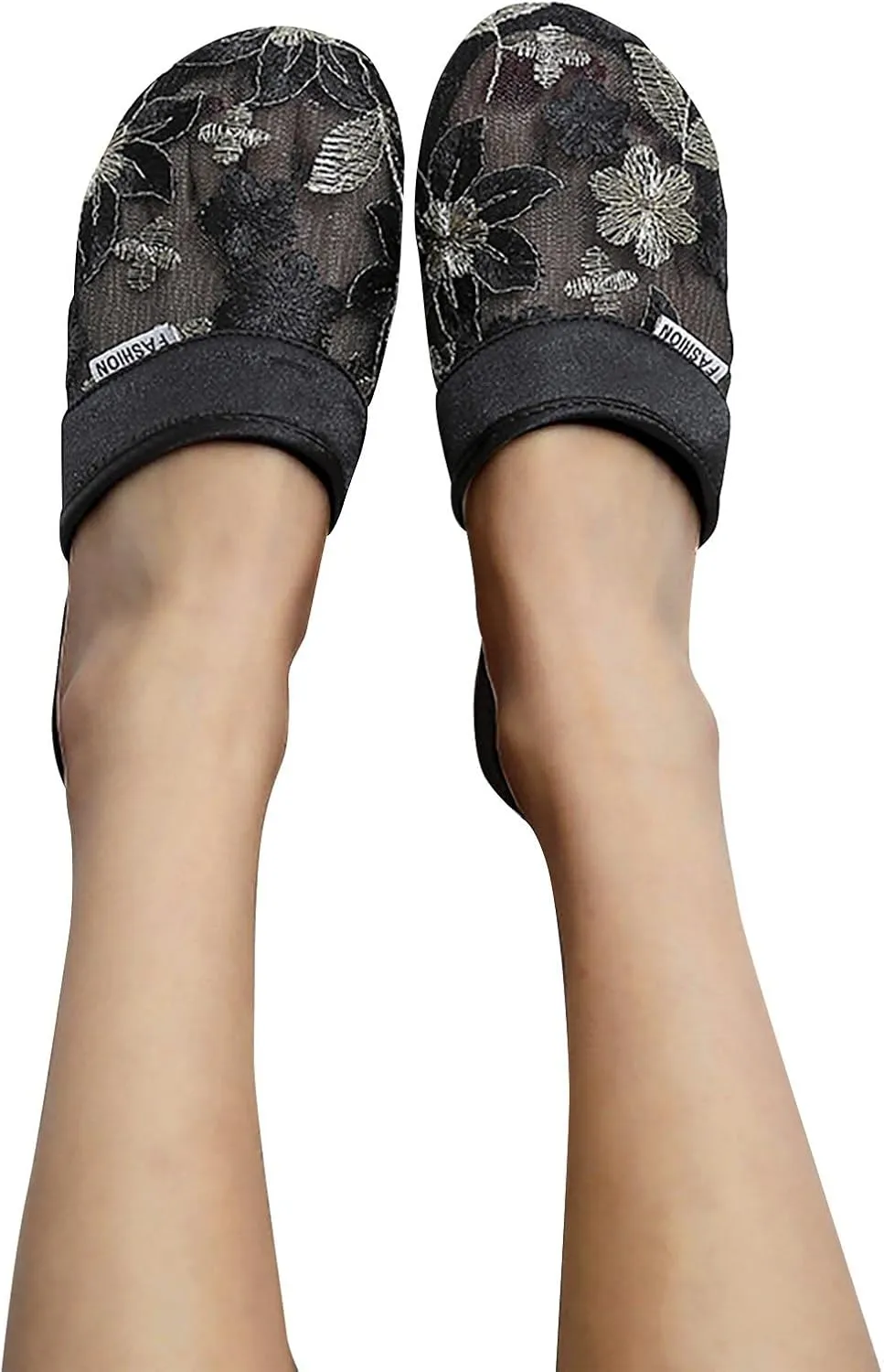 Women's Vintage Printed Lounge Slipper Rubber Sole Closed Toe Sandal Casual Summer Comfy Slide Retro Spa Flats