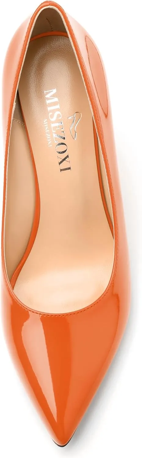 Womens Wedge Heel Pumps Shoes, Pointed Toe High Heel Dress Shoes for Women 3.3"