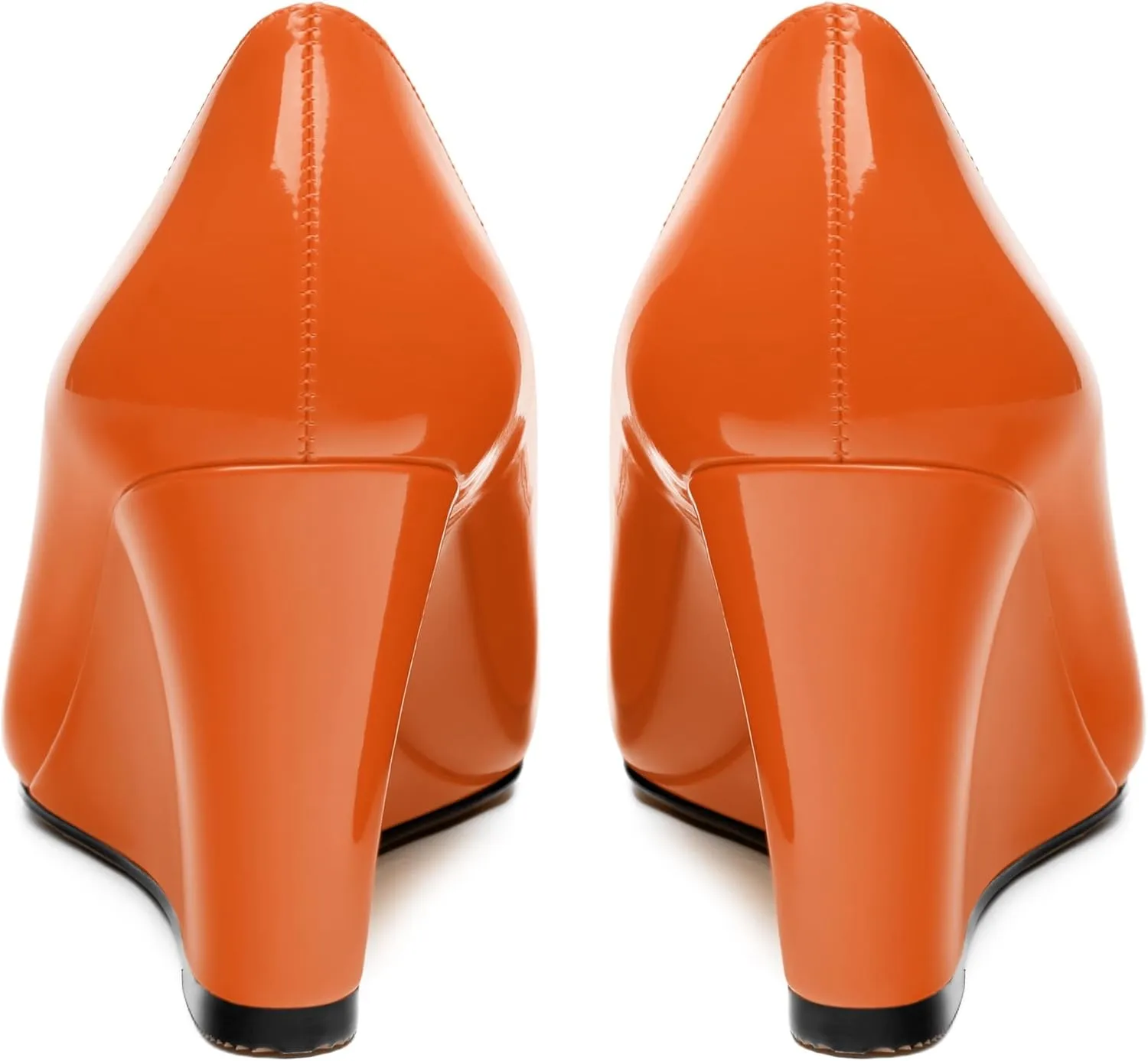 Womens Wedge Heel Pumps Shoes, Pointed Toe High Heel Dress Shoes for Women 3.3"