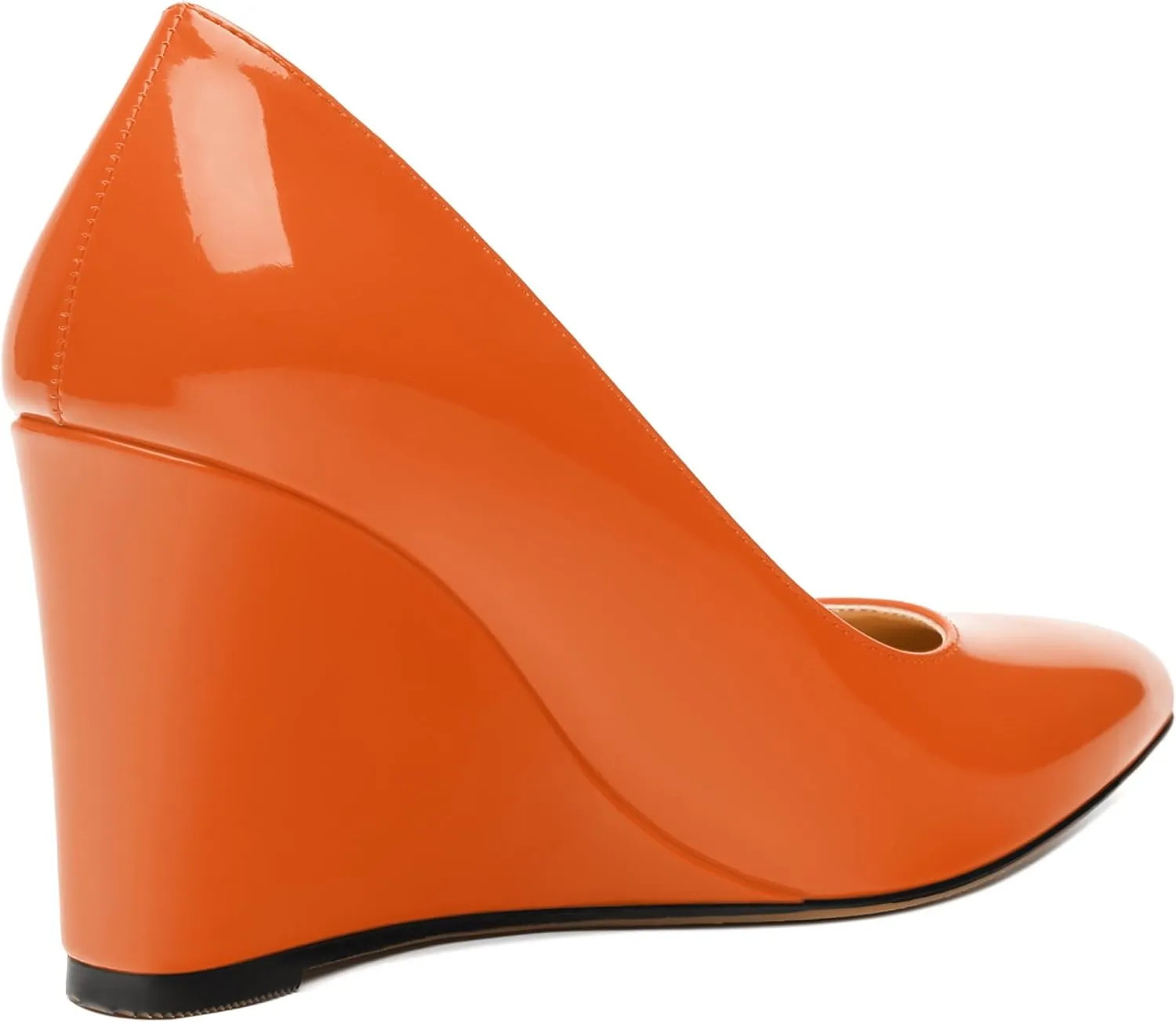 Womens Wedge Heel Pumps Shoes, Pointed Toe High Heel Dress Shoes for Women 3.3"