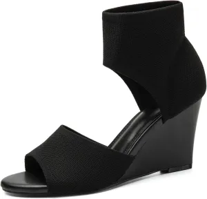 Women's Wedge Sandals, Mousse Fit High Heeled Elegant Sandals