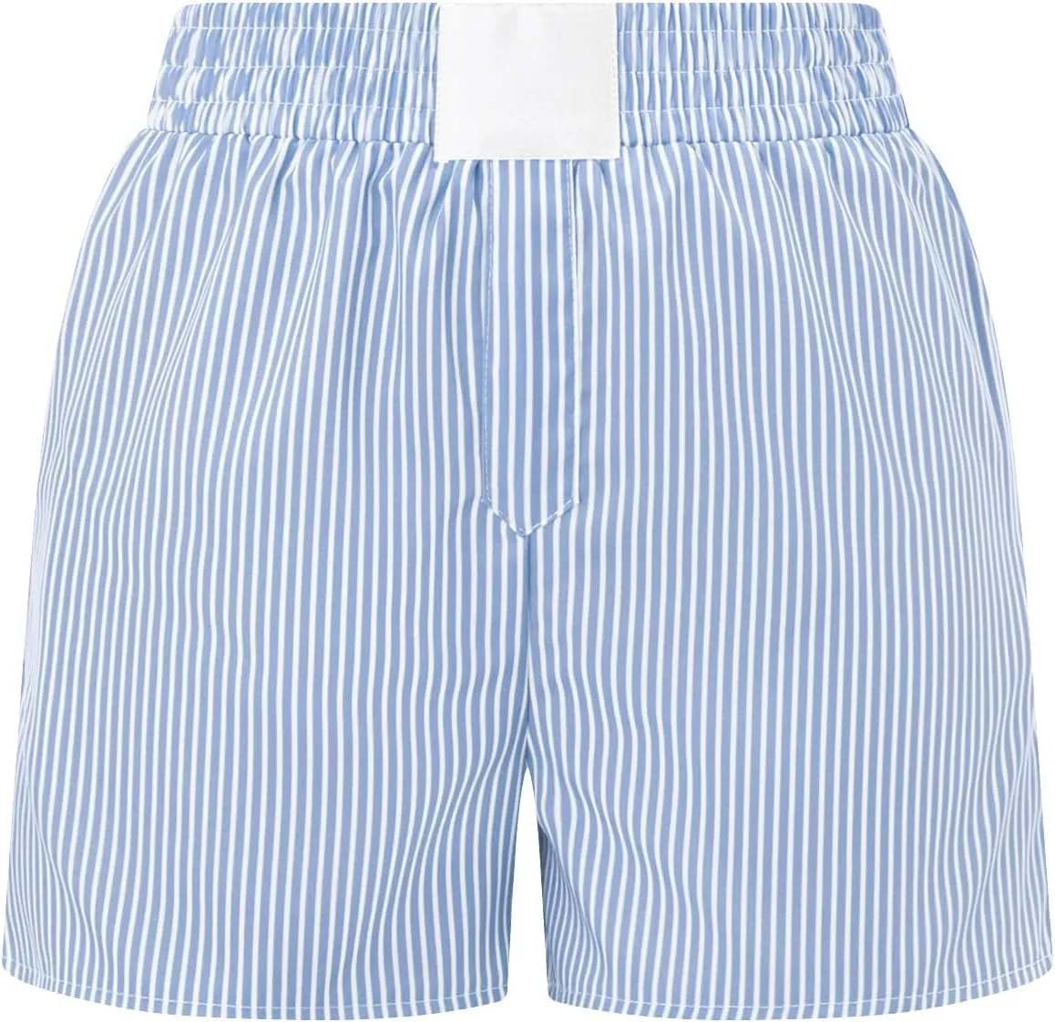 Womens Y2k Gingham Boxer Shorts Striped Plaid Elastic Low Waist Pajamas Shorts Pj Cute Lounge Bottoms Summer Sleepwear