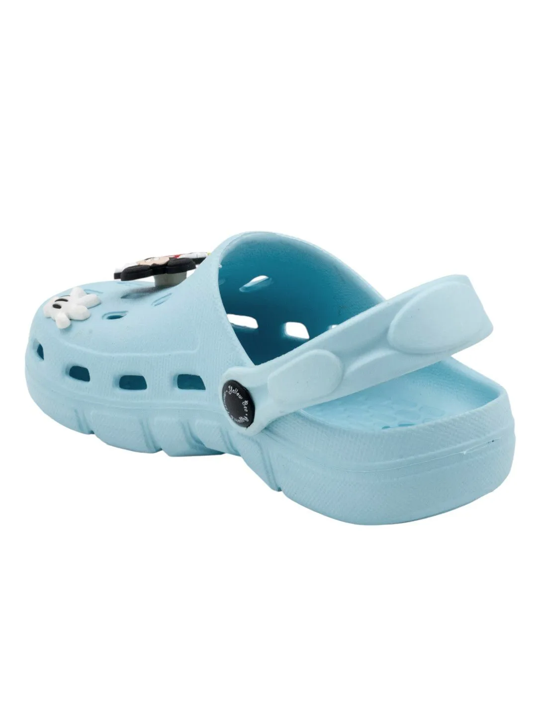 Yellow Bee Boys’ Disney Mickey Mouse Clogs with 3D Rotating Charm – Light Blue