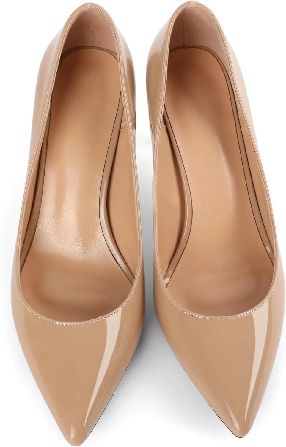 YODEKS Women's Pointed Toe High Heel Pumps Slip On Elegant Stiletto Heel Dress Shoes
