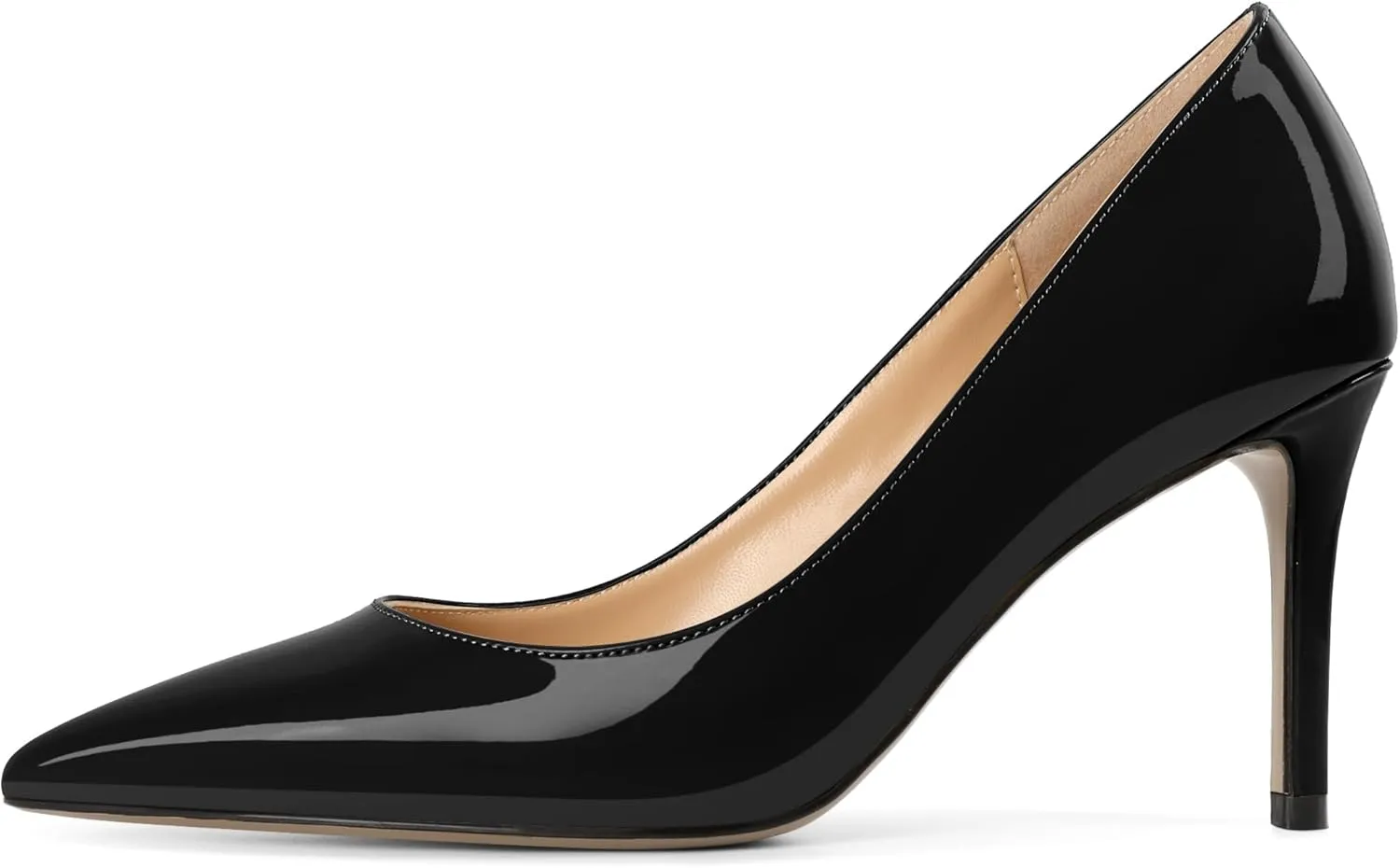YODEKS Women's Pointed Toe High Heel Pumps Slip On Elegant Stiletto Heel Dress Shoes